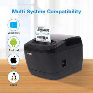 Yhdaa Chất Lượng Cao 152 mm/giây USB LAN <span class=keywords><strong>Wifi</strong></span> Bluetooth Kết Nối Nhiệt Không Nhãn In 80Mm Máy Tính Để Bàn Máy In Nhãn Nhiệt - Product Image 2