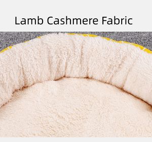 Lit rond d'hiver en laine d'agneau pour chiens - Product Image 3