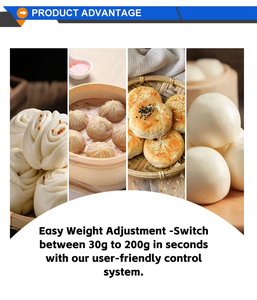 Electric Dough Divider Machine Stainless Steel Push Type <b>Cutter</b> Gluten Friendly Portioner for Bakery Soft Dough Handling - Product Image 2