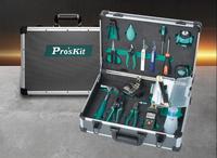 Kit de fibre optique FTTH Pro'sKit PK-9458 de 19 pièces pour le câblage réseau, la connexion à froid de la fibre, la maintenance, le test, l'installation, la réparation