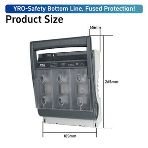 YRO achat devoir couteau Type DC NH porte-fusible 250A 3P prix usine et expédition mondiale rapide Applications industrielles fusibles - Product Image 6