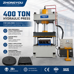 เครื่องอัดไฮดรอลิก 400 ตัน <span class=keywords><strong>ส</strong></span>ำหรับขึ้นรูปฝาปิดท่อระบายน้ำ SMC BMC วั<span class=keywords><strong>ส</strong></span>ดุคอมโพสิต - Product Image 1