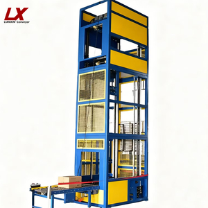 Convoyeur <span class=keywords><strong>vertical</strong></span> en forme de Z Lianxin pour entrepôt de petite taille, équipement de manutention de marchandises mural - Product Image 1