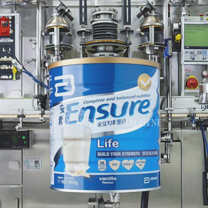 Nueva Línea de Producción Automática de Sellado y Enlatado de Leche en Polvo de Acero Inoxidable, Accionada por Componentes PLC, para Latas de Leche en Polvo de Vidrio y Metal - Product Image 1