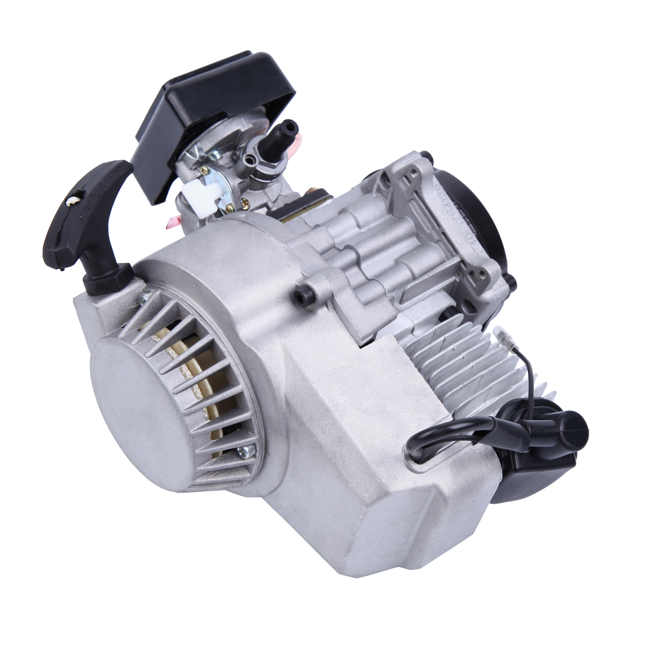 49cc 2 нажимом запуска двигателя для двигателя, китайское производство мини карманный мини Quad Dirt Bike Atv багги алюминиевый сплав двигатель автомобильные аксессуары