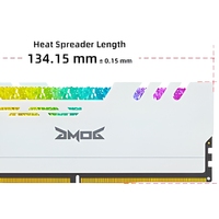 Mémoire RAM DDR5 UDIMM RGB pour jeux, fiable, faible latence, 16 Go, 32 Go, kit 4800 MHz, avec dissipateur thermique en métal