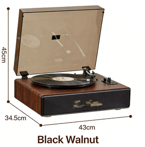 Hot Sale Multifunctional Turntable Record Player 5.3 <b>USB</b> FM Retro BT Record Player Radio Vintage Remote Control Home Audio Decor - Product Image 2