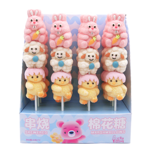 Piruletas Artesanales Multicolores <span class=keywords><strong>con</strong></span> Sabor a Frutas, <span class=keywords><strong>con</strong></span> Brochetas de Champiñones y Malvaviscos, Listas para Comer, 60g/Unidad - Product Image 6