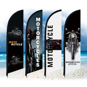 定制数码印刷企业促销涤纶沙滩旗（不含杆）摩托车羽毛旗，适用于俱乐部活动 - Product Image 5