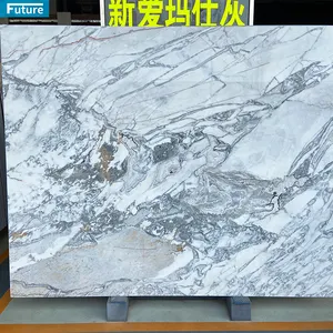 Luxe Italië Natuurlijke Grijze Marmeren Platen Arabescato Corchia Grijze Steen Per Vierkante Meter Voor Badkamer Muur Woonkamer