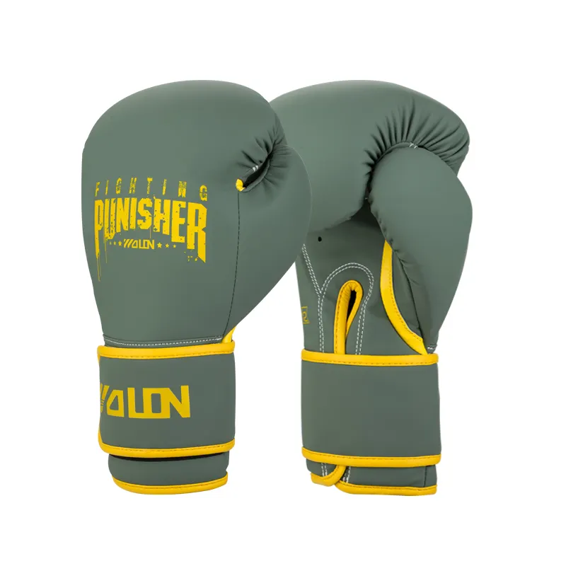 2022 WOLON cuero de vaca logotipo personalizado 10/ 12 /14 /16 oz guantes de boxeo diseñe sus propios guantes de boxeo