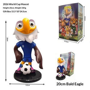 Muñeco Mascota Europeo de 20cm Hecho a Mano, Adornos, Llavero de Fútbol Copa Hércules, Juguetes de <span class=keywords><strong>Caja</strong></span> Sorpresa al por Mayor - Product Image 4