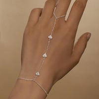 Nouveau design tendance : Bracelet en argent sterling 925 avec pendentif cœur, style exotique, bijoux fins pour femmes, vente en gros