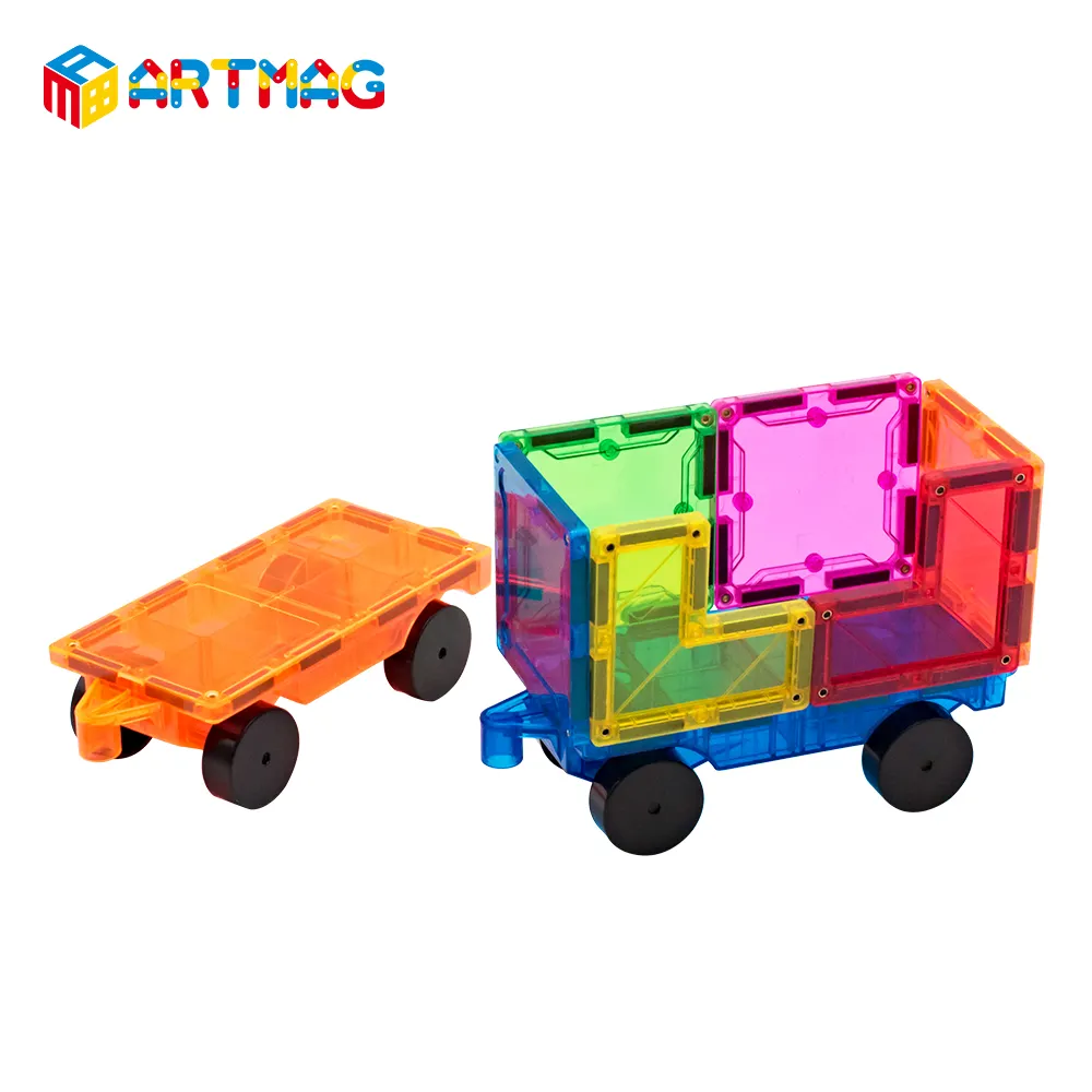 Construction Toy Set Artmag Amazon Magnet Building Block Educational Toys Magnetic Building Tiles Car Truck Construction Kit Toy Set
