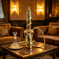 Ensemble de chicha de luxe en forme de serpent exotique, style égyptien complet, narguilé chicha avec accessoires pour la vente en gros