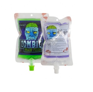 20 piezas 150ML DIY Halloween sangre bolsa reutilizable vampiro jugo bebida bolsa Halloween fiesta favores - Product Image 5