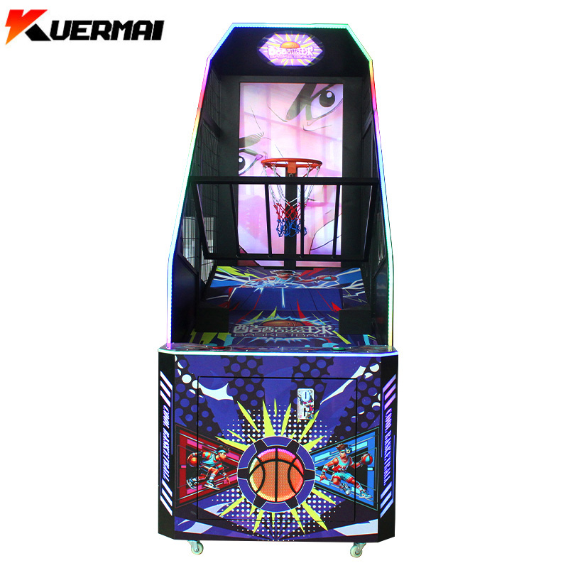 Coin Operated Amusement Arcade Basketball Game Machine for Kids Play Centers Providing Fun Active Scoring Challenge Experience