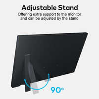 Écran portable FOPO 15,6 pouces IPS 1080P Full HD, format 16:09, interface Type C, moniteur de jeu LCD avec haut-parleur intégré