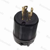 NEMA-Conector industrial con cable de 30A para EE. UU., conector tripolar de América, macho, hembra, enchufe bloqueado antiholgado