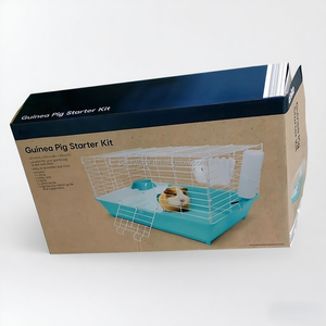 Kit de Cage Habitat pour cochon d'Inde pour petit animal d'intérieur avec bol de cachette et accessoires de bouteille inclus - Product Image 6