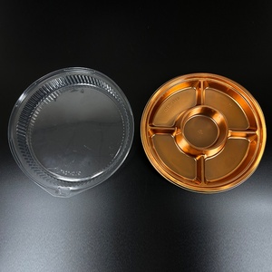 High Quality Custom Disposable Plastic Round Food Packaging <b>Box</b> Golden Fruit <b>Cake</b> Blister Tray <b>Box</b> With <b>Transparent</b> Lid - Product Image 4