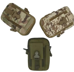 FI18Cell <b>Phone</b> Mini Waist Bag with Molle Straps for Outdoor Sports Riding Hiking and Running with Side D <b>Ring</b> for Shoulder Strap - Product Image 1
