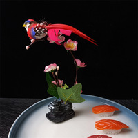 Restoran Jepang piring saji ornamen piring Sushi dekorasi bunga palsu bunga sakura mekar Sashimi piring dekorasi