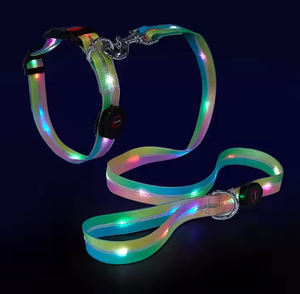 <span class=keywords><strong>Collar</strong></span> de perro de gato de neopreno reflectante de lujo, correa de nailon ajustable, hebilla de bloqueo, cinta de Animal ligera moderna Simple para grandes - Product Image 2