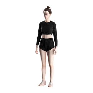 T-shirt de sport OEM, Legging de sport et Crop top à manches longues en crochet - Product Image 5