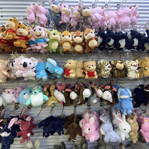 2022 सस्ते भरवां पशु चाबी का गुच्छा कस्टम खिलौना आलीशान चाबी का गुच्छा - Product Image 5