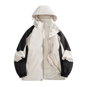 Chaqueta Unisex Impermeable y Cortavientos de Soft Shell para Exteriores, Estilo Motociclista, Cálida, Anti-UV, con Cierre Largo - Product Image 1