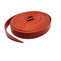 Coussin chauffant à bande flexible pour tuyau en caoutchouc de silicone 220v 50w pour tuyau d'eau pour réchauffement de tube