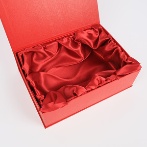 Satin Chèn Thiết Kế Sang Trọng Hình Dạng Cuốn Sách Kết Cấu Hộp Giấy Lá Vàng Chất Lượng Cao Mỹ Phẩm Trang Sức Set Quà Tặng Đám Cưới Hộp Giấy - Product Image 4