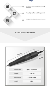 Ibelieve <span class=keywords><strong>Pro</strong></span> Forte Manucure Pédicure Aspirateur Haute Puissance 35000 tr/min Électrique En Gros 80w Perceuse À Ongles Équipement De Salon - Product Image 4