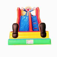 Toboggan gonflable commercial en PVC à thème château, 7x4x4,8 mètres, installation facile, capacité de 20 personnes, idéal pour les jeux de saut en parc pour enfants