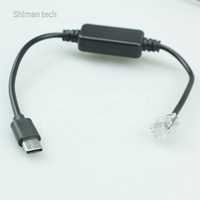 Convertidor Serial USB C a RJ12 6P6C, Cable de Consola UART TTL RS232, CP2102