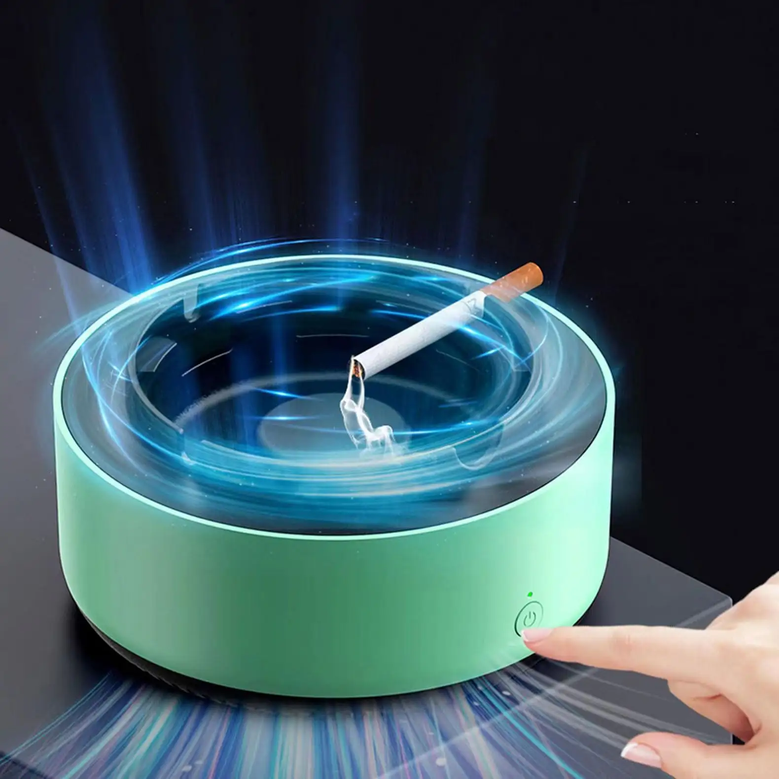 multifunction electronic smokeless car ashtray multipurpose ashtray with air purifier function for Home Car or Office