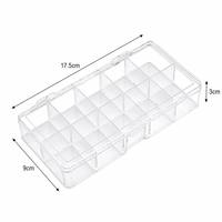 Boîte de rangement en plastique PS transparente de haute qualité à 10 compartiments pour bijoux, perles, boucles d'oreilles, pièces de quincaillerie, organisateur d'artisanat, vente en gros