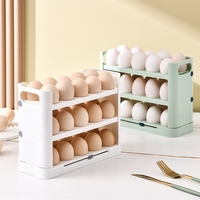 Porte latérale du réfrigérateur Organisateur d'oeufs Plateau à oeufs réversible Étagère de rangement pour réfrigérateur à domicile Écologique