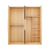 Grande Armoire-Penderie en Bois pour Chambre à Coucher avec Tiroirs et Rangement