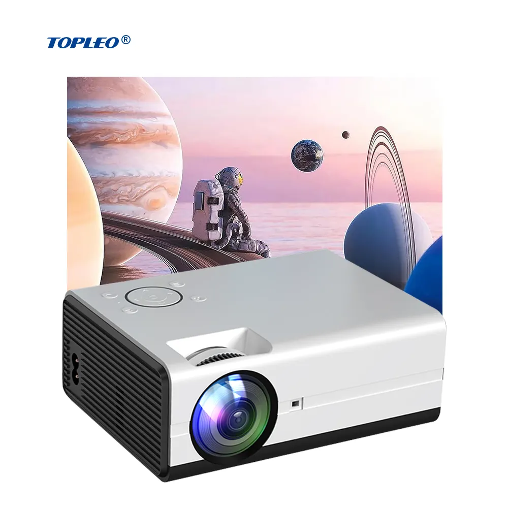 Toploo – projecteurs sans fil 100 ansi Lumen, projecteur vidéo domestique 1080p HD Lcd, projecteur android Portable