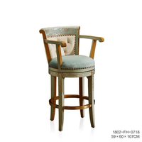 Meuble de bar de style français de luxe peint à la main avec feuille d'argent et d'or pour salon et bar à domicile