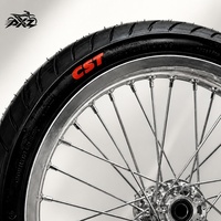 Kit de Ruedas Supermoto CNC Plateadas Brillantes de 17 Pulgadas para Sur-Ron LBX Talaria, Neumáticos de Calle 70/90-17 90/80-17, Pieza de Rendimiento para Bicicletas Eléctricas