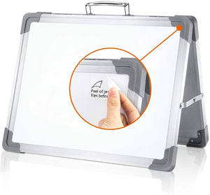 Desktop Portable <strong>Mini</strong> Small Dry Erase Board <strong>Whiteboard</strong> for Kids Office Home School Double Side Magnetic White Board - Product Image 3