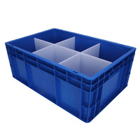 INORDER EU4628 ESD Caisses empilables antistatiques personnalisables pour la logistique, matériau PP, conteneur en plastique standard européen pour l'électronique