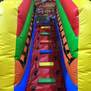 Château gonflable pour enfants sur le thème des contes de fées forestiers, imprimé <span class=keywords><strong>loup</strong></span> et renard, avec toboggan, idéal pour les fêtes en extérieur - Product Image 5