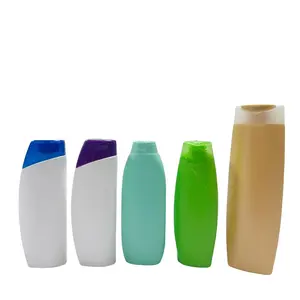 Hot sale various style plastic HDPE shampoo bottle with shampoo flip top cap