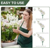 Tuteurs de plantes vertes, piquets de jardin pour plantes grimpantes, tiges de soutien pour tomates et pots de fleurs, réutilisables, robustes pour l'extérieur