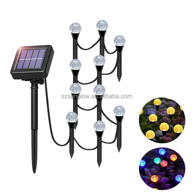 Solar Garden Lights Outdoor Landscape Light 10 15 20 30 Bubble Balls Color Changing 8 Modes Solar String Light