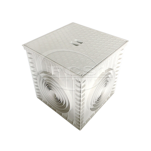 FCST-TH-SMC11 PP 사각 배수 맨홀 챔버 그레이 블라인드 커버 (FTTH 지상 검사 및 측정용) - Product Image 1